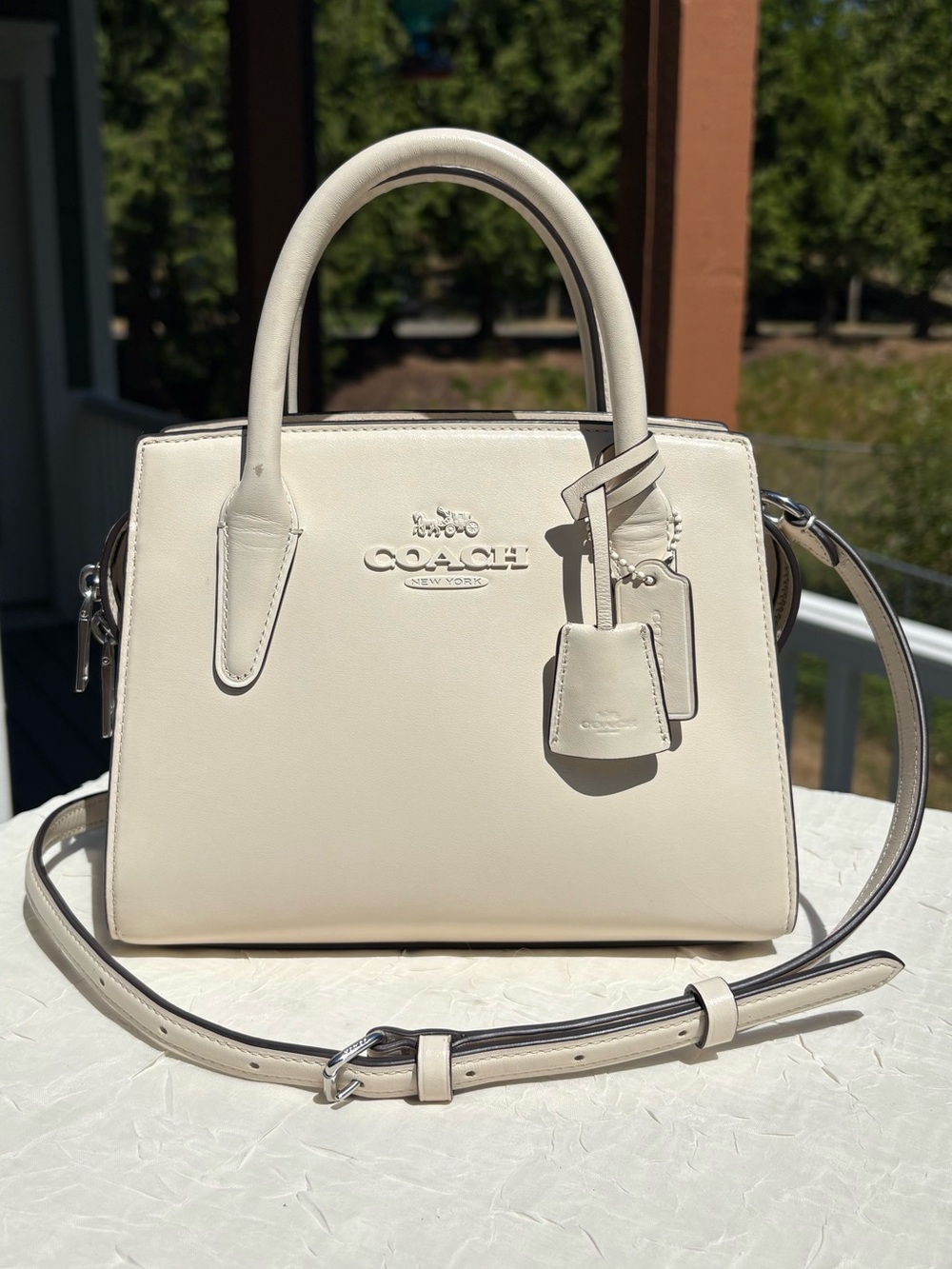COACH Andrea Carryall Bag In White CP081
